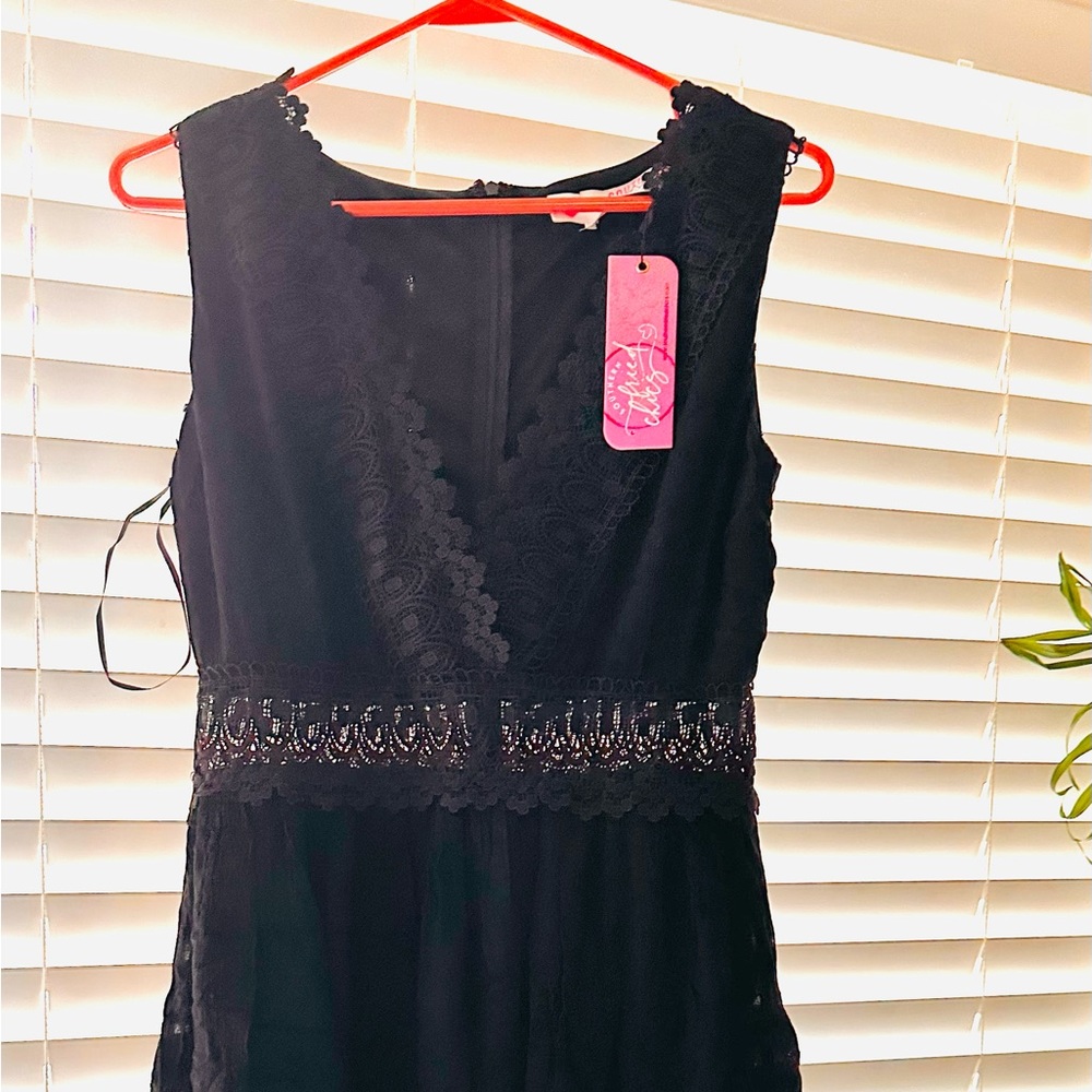 Southern Fried Chicks, brand new, black lace dress, medium.